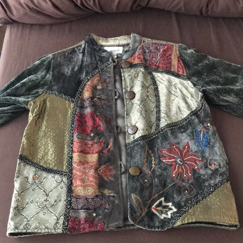 Flashback Jacket Blazer Embellished Embroidered - image 1